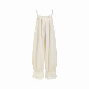 Cider Lace Panel Mid Rise Bloomer Jumpsuit