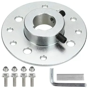Rear Steel Sprocket Drum Brake Hub 1" Bore 1/4" Keyway with Hardware Kit For Predator 212cc,196cc,6.5hp Dune Buggies,Drift Trike,Heavy Duty Go Kart Cart Parts