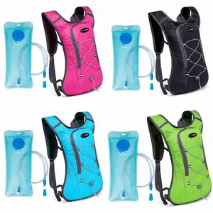 Hydration Backpack Hiking Backpack With 2L Water Bladder Sports Backpack Breathable Ultralight Bike Backpack Running Backpack For Hiking Mountaineering Cycling Running Camping