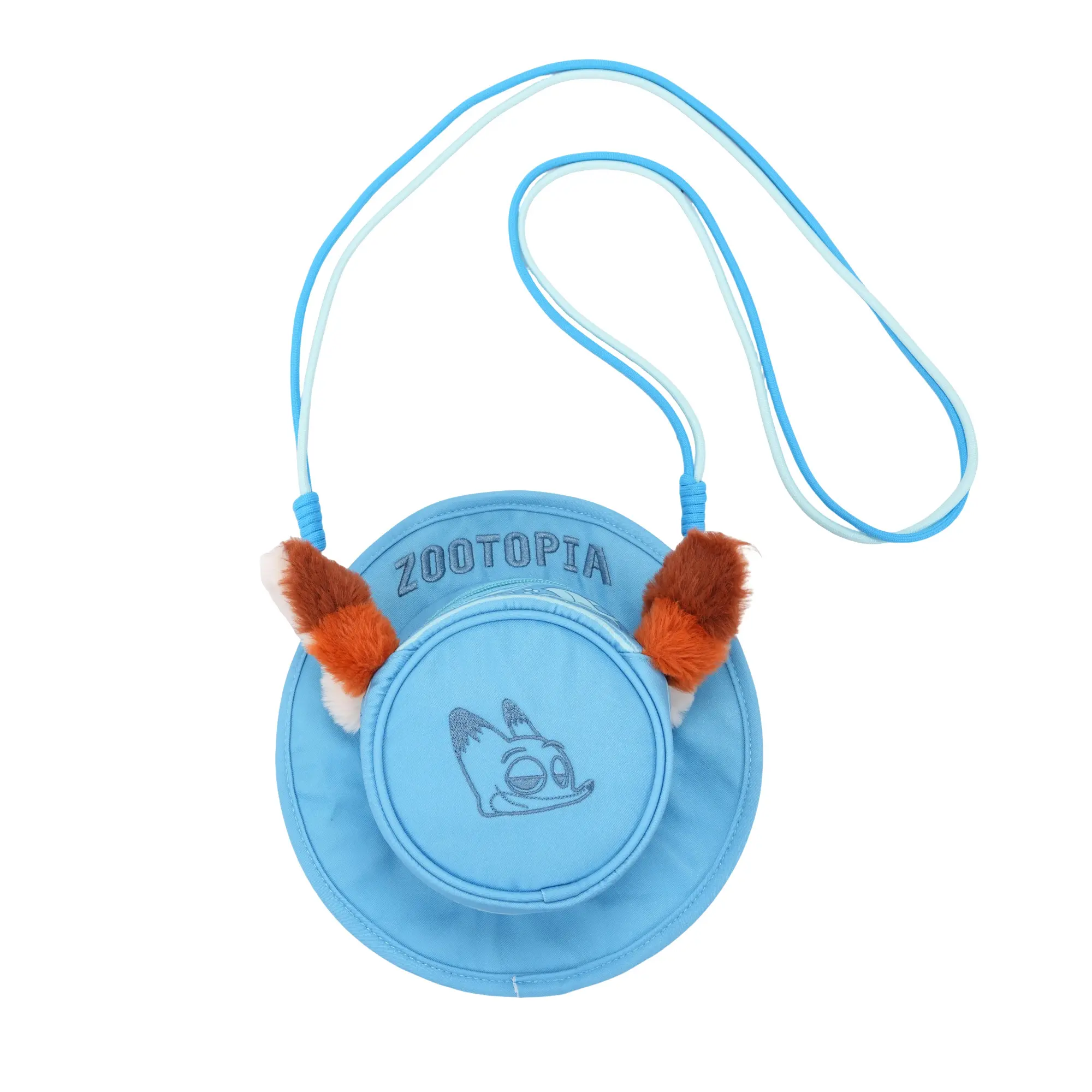MINISO x Disney Zootopia 2 Nick Wilde Cap-Shaped Crossbody Bag | Cute Lightweight Character Shoulder Purse for School, Travel & Everyday Use, Back To School