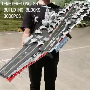 3000pcs Ship Building Blocks, and Ship Blocks, 1 Meter Long Ship Blocks, Desktop Decoration, Valentine's Day Gift