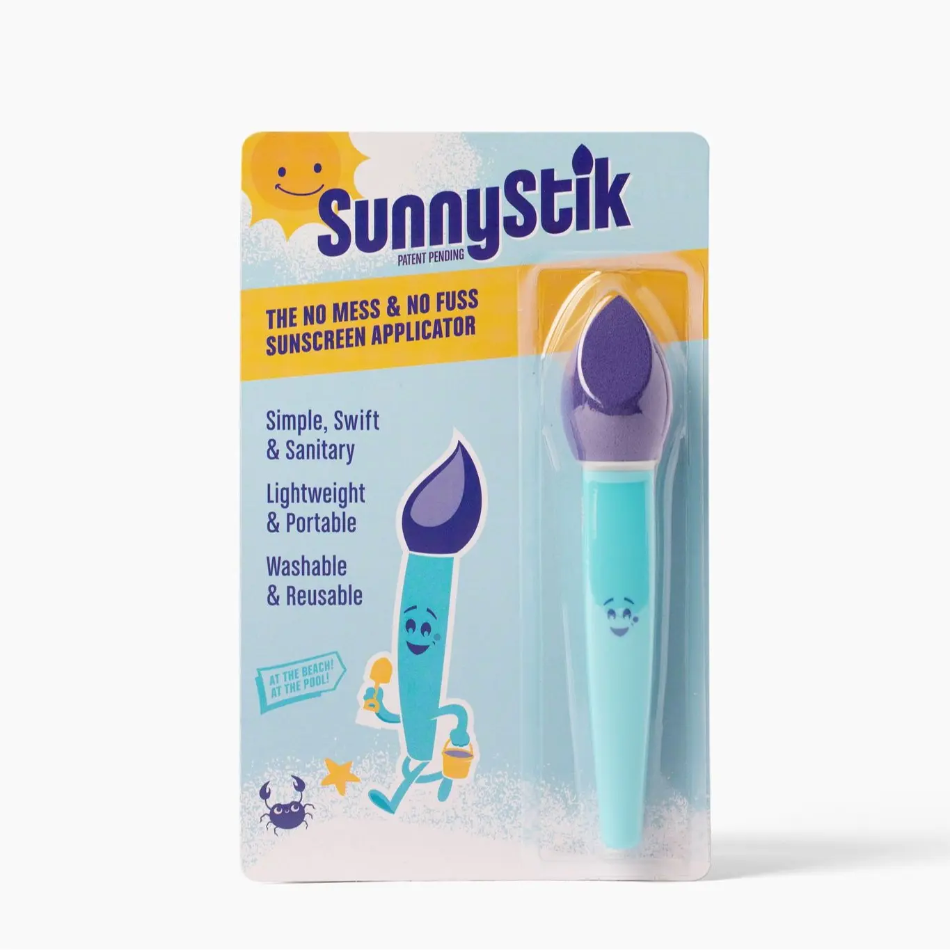 SunnyStik Facial Sunscreen Applicator, Compact Handy Tool for UV Protection