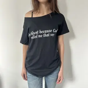 I'm Blunt Off The Shoulder Top