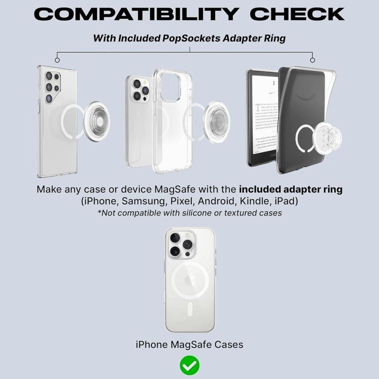 A Heart Is a Heavy Burden Fire Spirit MagSafe Phone Grip Cute Magical Flame Pop Socket Fantasy Phone Holder Kindle Grip Book Lover Gift Aesthetic Accessory