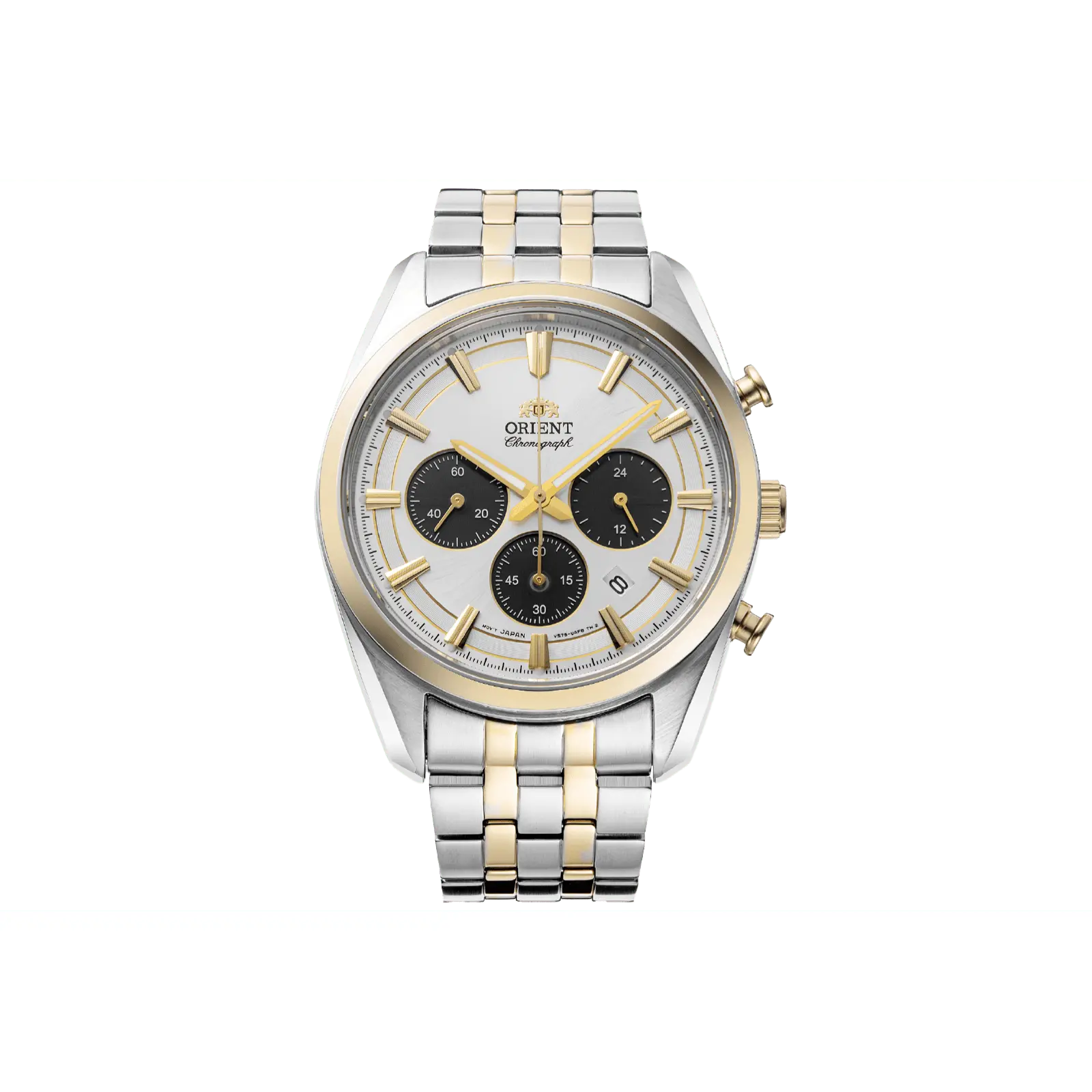 Orient Stretto 40mm Solar Classic Quartz Wrist Watch - Date Chronograph, Sapphire Crystal, Men's Fashion Watch, RA-TX0302S10B, Classic Quartz Watch, Date Chronograph Watch