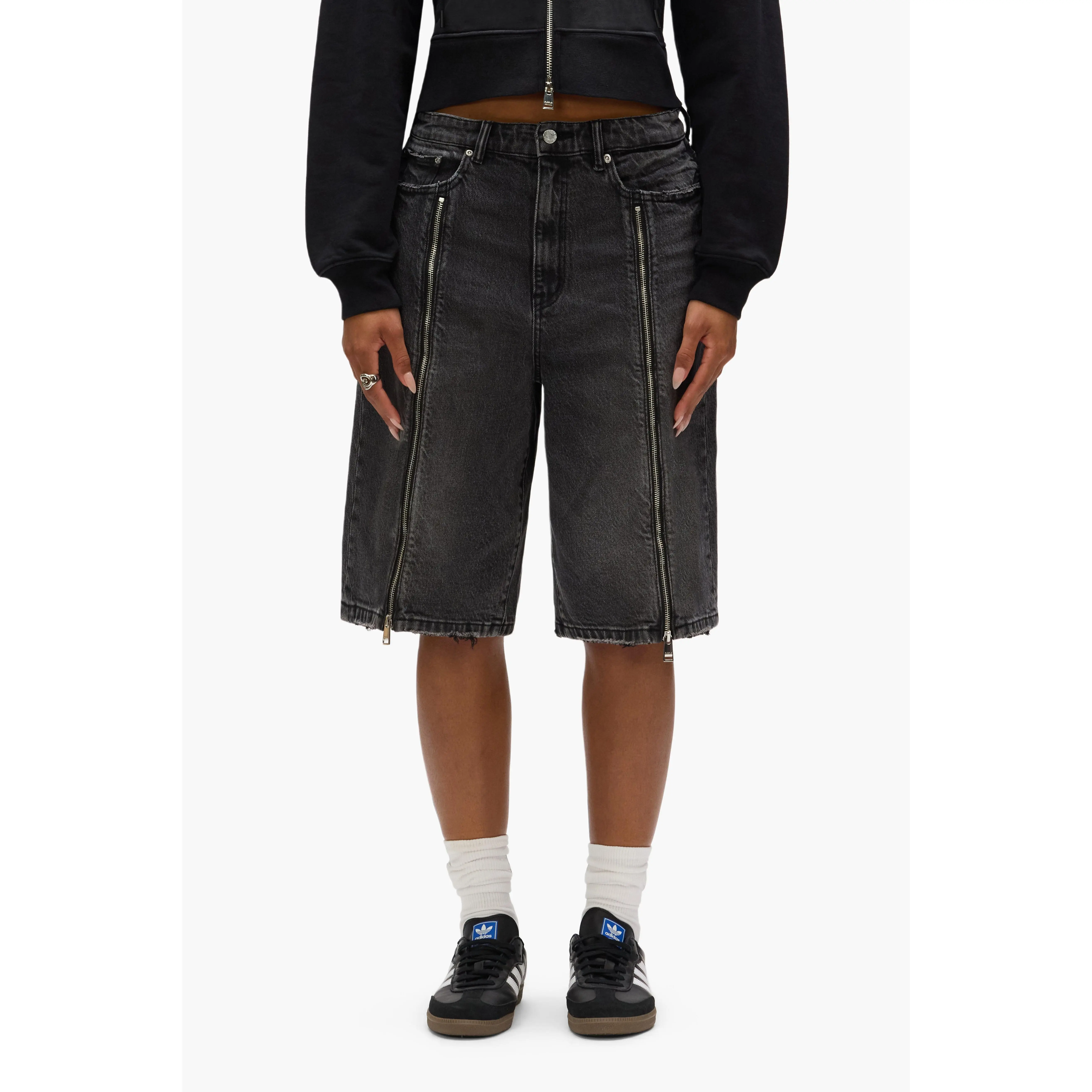 Zip Denim Short Zip Denim Short