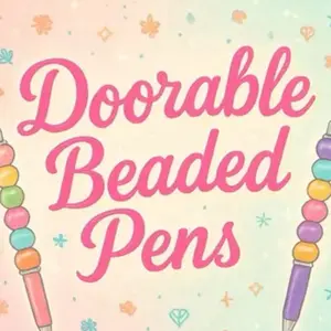 Doorable Beaded Pens - Live Only Product with Unique Feature Mentioned