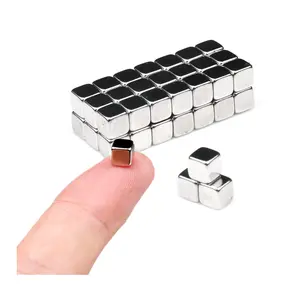 45-Pack 5x5x5mm Small Square Cube Magnets - Home Decor, Refrigerator, Whiteboard Craft Magnets