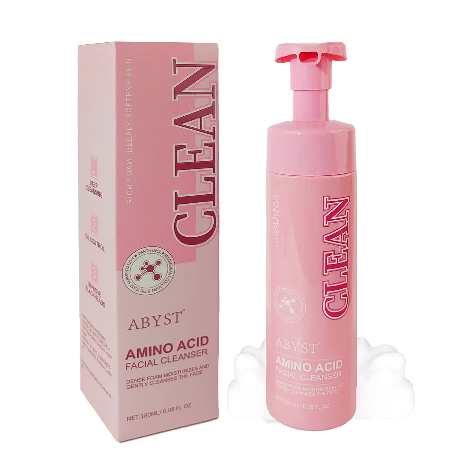 Gentle Foaming Facial Cleanser with Hyaluronic Acid for a Smooth Skin Routine & Plump Skin - Calming Barrier Repair Mousse Wash for Acne Prone Adults, Fragrance Free, Silky, Soft Skin