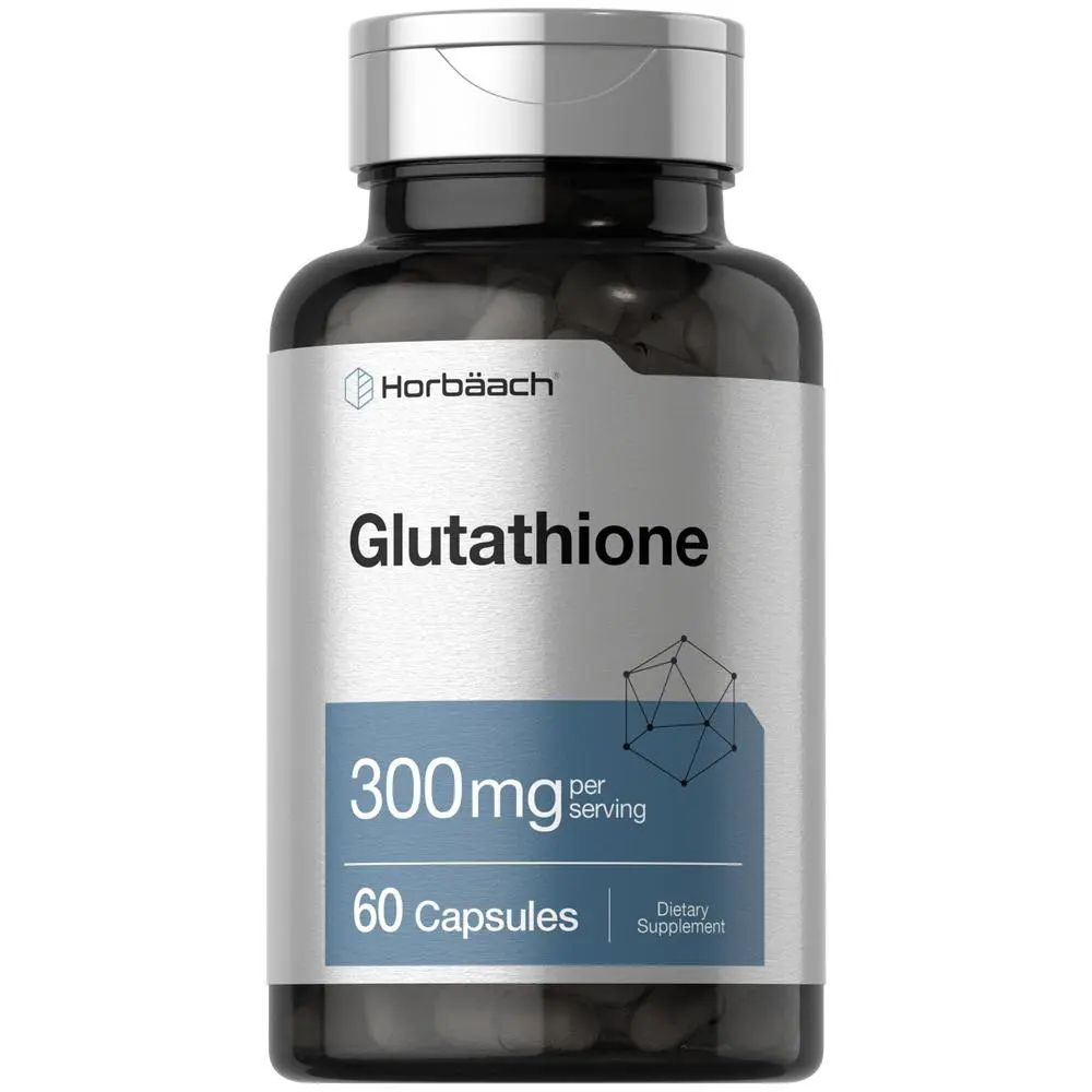 Horbaach Glutathione Supplement | 300mg | 60 Capsules | Non-GMO & Gluten Free | Reduced Form Horbaach Glutathione Supplement | 300mg | 60 Capsules | Non-GMO & Gluten Free | Reduced Form