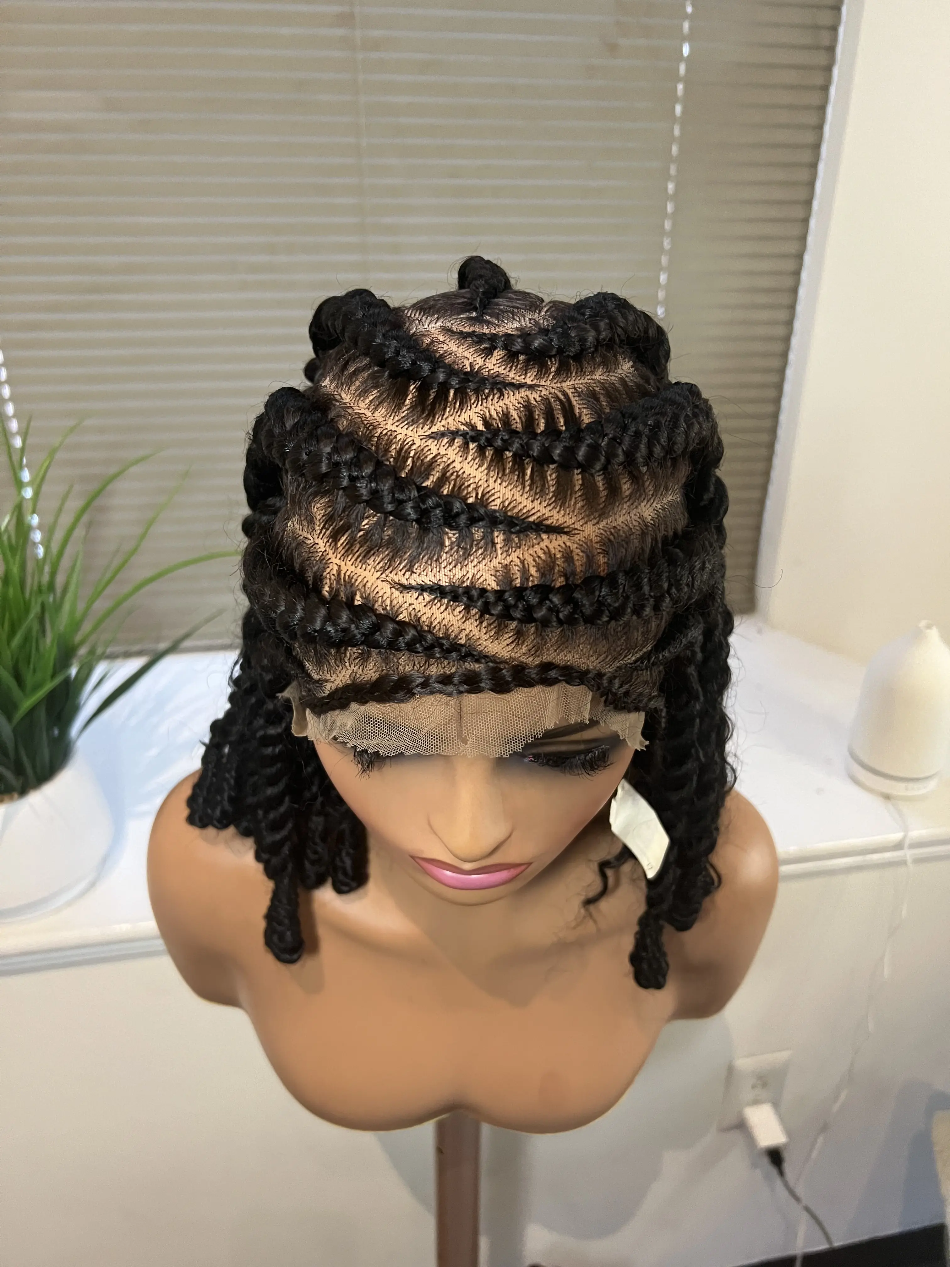 Ready to ship next day, full lace cornrow braided wig. Ready to ship next day, full lace cornrow braided wig.