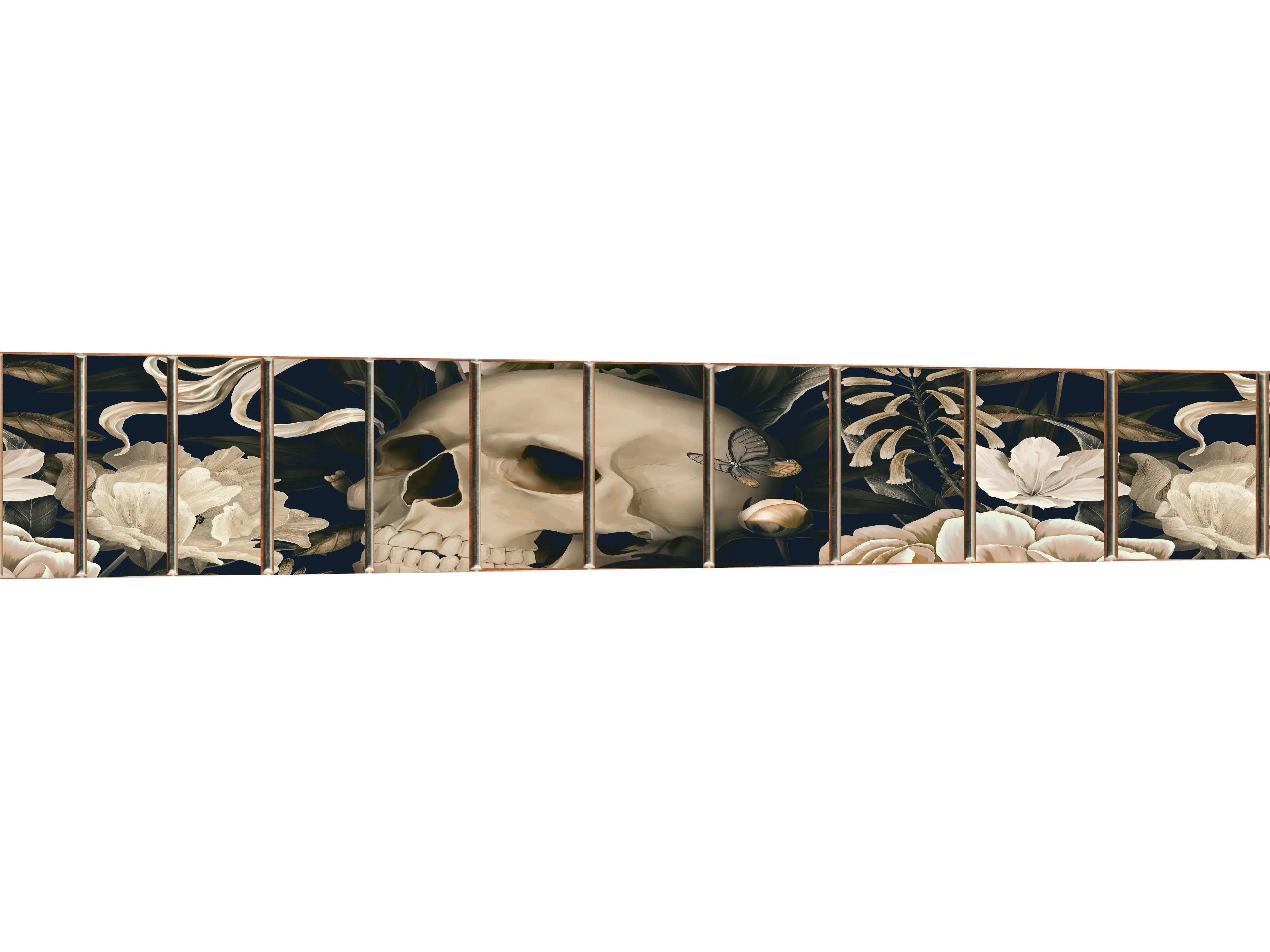 White Skulls Guitar Fretboard Decal Set – Custom-Fit Vinyl Stickers