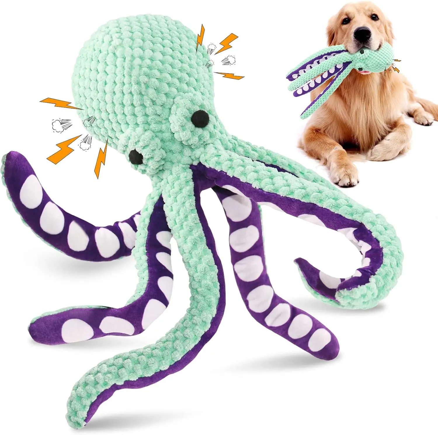 Dog Toys Best Pet Supplies，Dog toys suitable for small, medium and large dog breeds，A toy with a soft sound-producing mechanism for playing with-MRWJ001