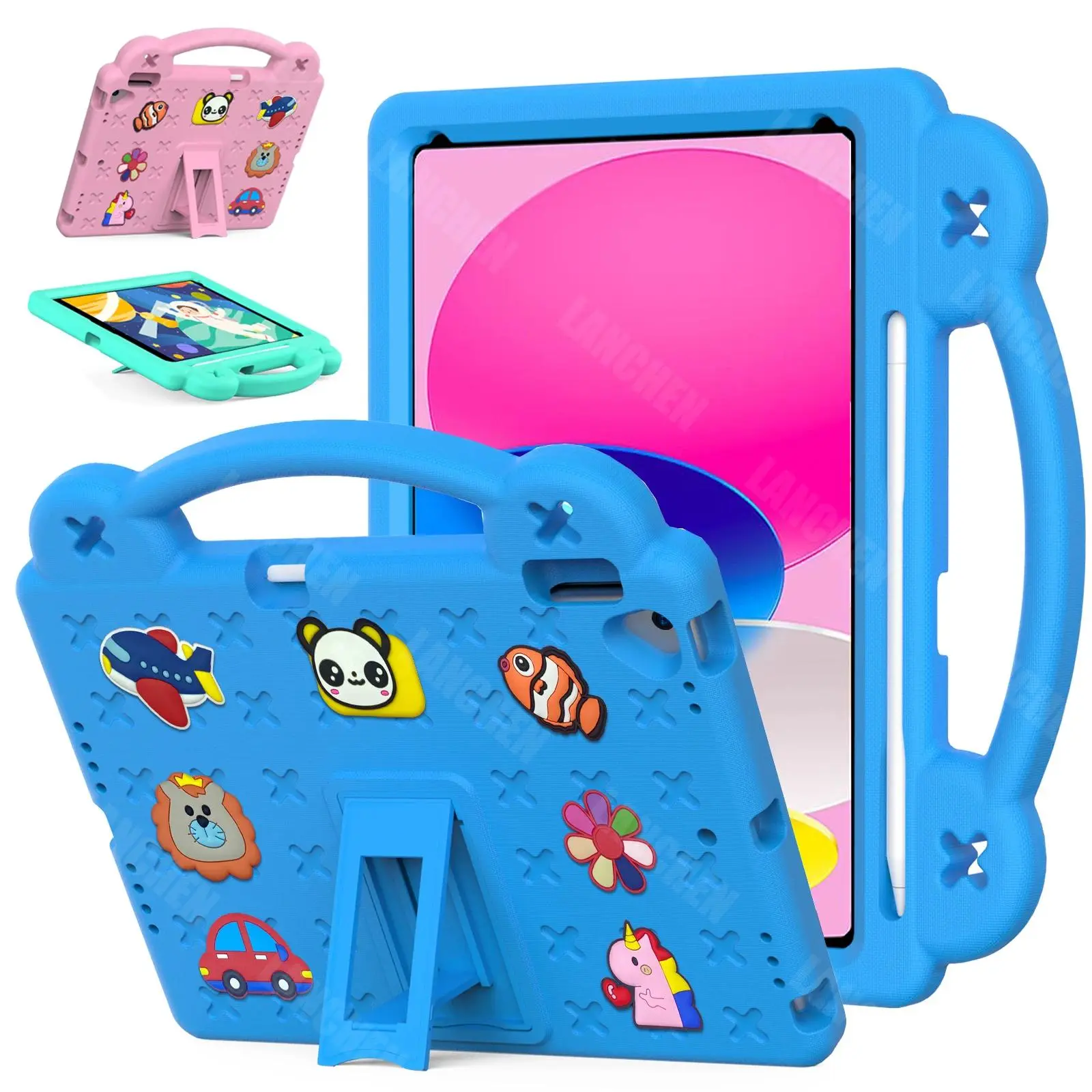 For iPad Air Pro Mini Case For iPad 11th 10th 9th 8th 7th Gen iPad Pro 11 inch 2025 6 5 4 3 10.5 10.9 Air 2 9.7 Air 4 kids Cover