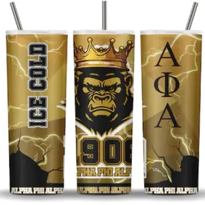 Alpha Phi Alpha 20oz Stainless Steel Tumbler