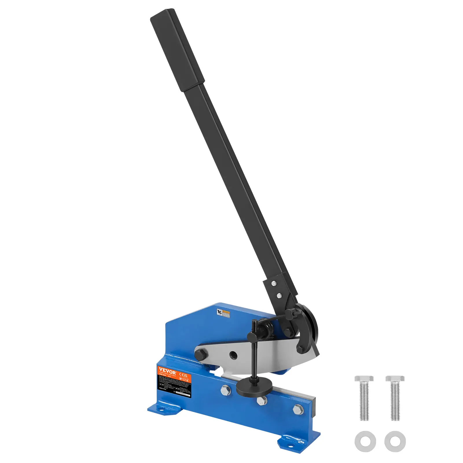 【Summerfinds】VEVOR 8" Manual Hand Plate Metal Shears - Q235 Material Benchtop Sheet Material Cutting Tool, Heavy Duty Roll Press Construction Tool for Crafts, 7.48" Cutting Length, Effortless Cutting