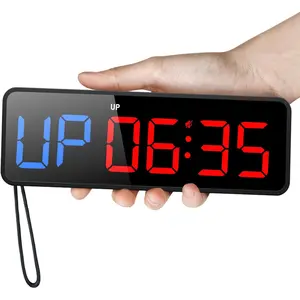 Portable Gym Timer Clock: Fitness Digital Clock with Strong Magnet - Remote Control for Fitness Enthusiasts - Powerful Battery for Home Gym Garage Boxing Black Lightweight Mallet Putter with Alignment Light