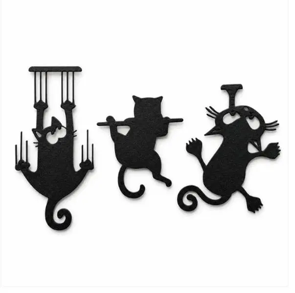 Black Cat Bookmark Set, 3-Pack Office Accessories for Office Stationery Needs