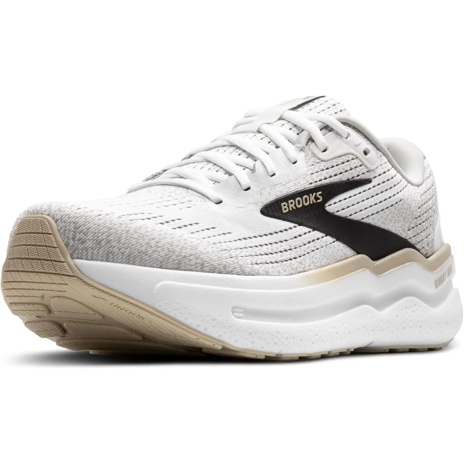 Brooks Men’s Ghost Max 2 Running and Walking Shoes 110431 1D 125 White Running Sneaker