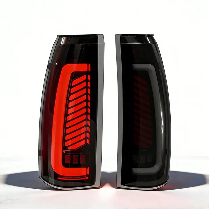 1988-1998 Chevy GMC C/K Silverado Sierra / 1992-1999 Suburban Yukon / 1995-1999 Tahoe Sequential LED Tail Lights – Start-Up Animation, Dynamic Turn Signal