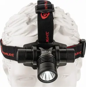 Streamlight Hands-Free Flashlight - White LED Bulb (635 Lumens), Black & Red Aluminum Body, 2 CR123A Lithium Batteries Included, Model 61304