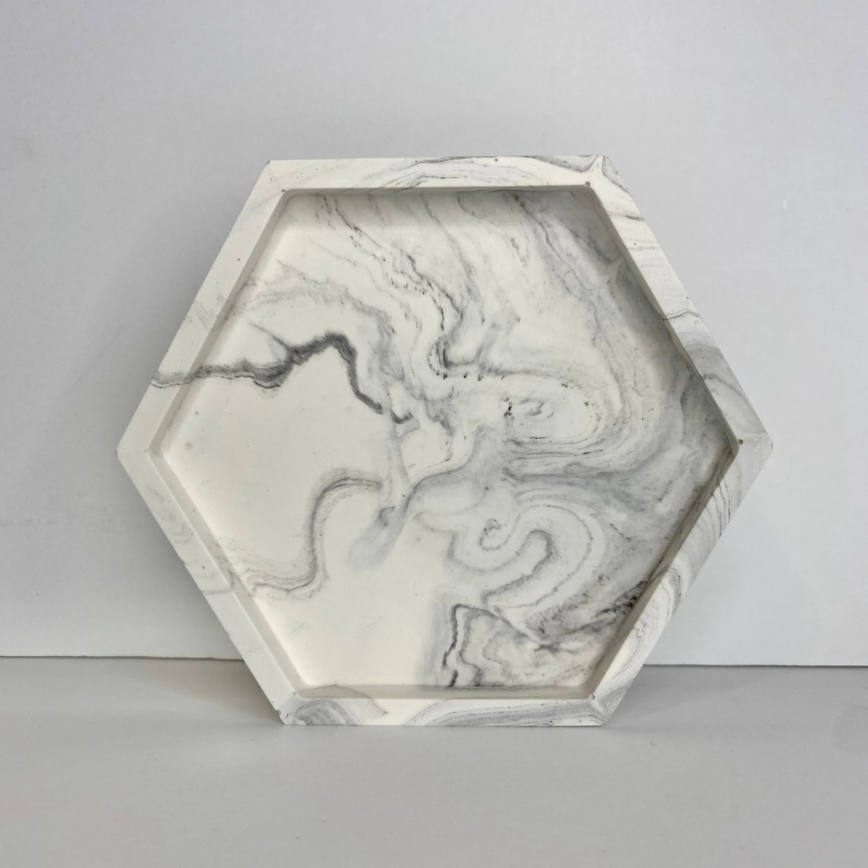 Swift and Stone | Hexagon Coaster | Aqua Resin