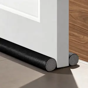 2Pcs 37 Inch Double Door Draft Stopper - Under Door Soundproof Weather Seal, Windproof Dustproof Light Block Insect Resistant, Bottom Door Noise Blocker for Home Office