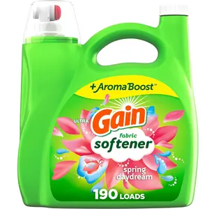 140 fl oz, Liquid Fabric Softener, Spring Daydream, 190 Loads Household Cleaning Scented Household Pack Household Pack