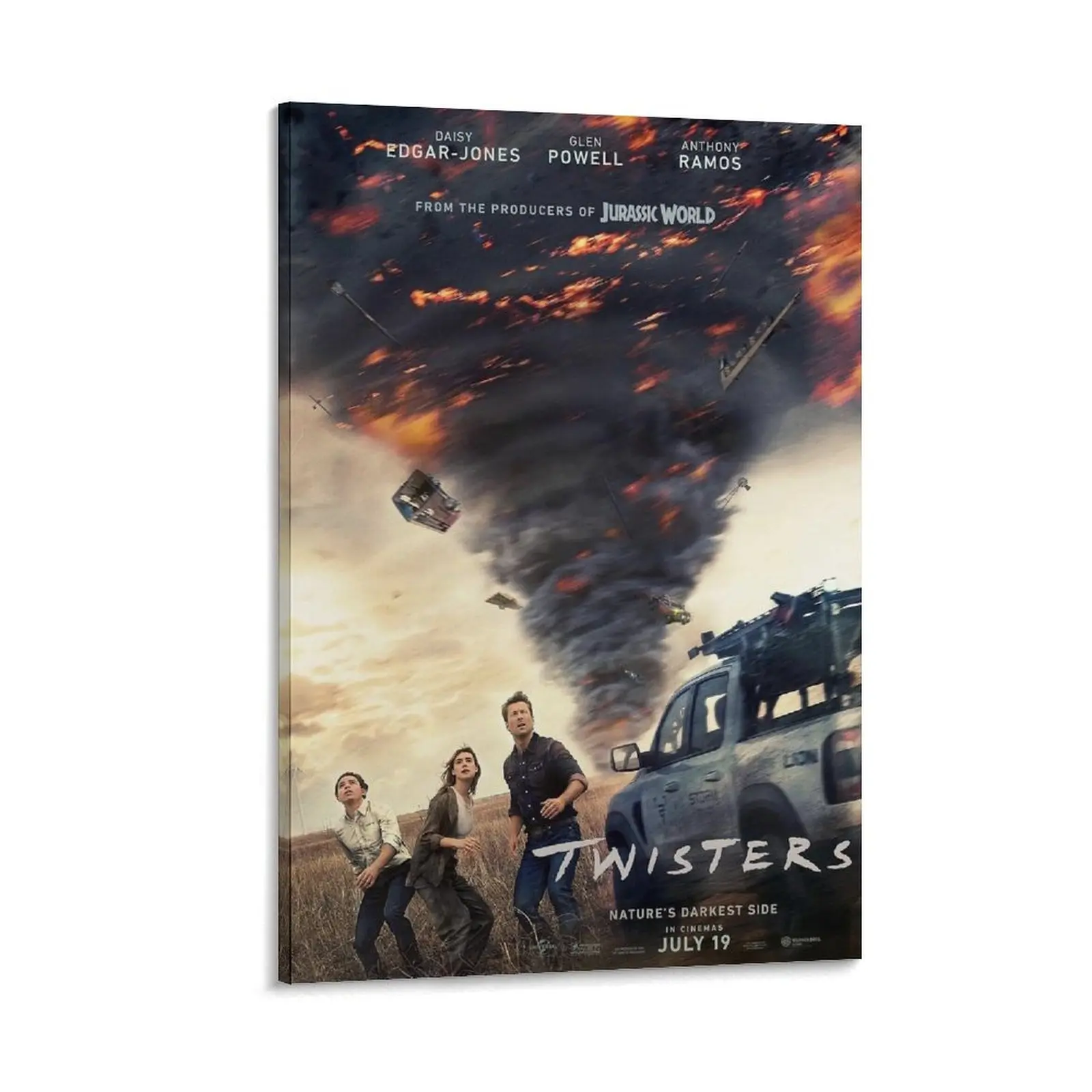 Twisters 2024 Movie Posters for Boys And Girls Decor Wall Art Poster Canvas Poster Bedroom Decor Sports Landscape Office Room Decor Gift Frames Frame-Style-18