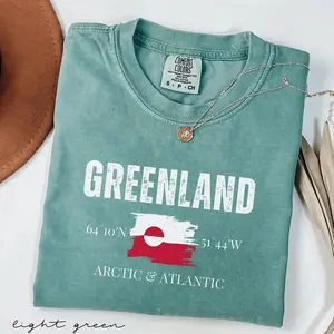 Comfort Colors® Save Greenland Shirt, Greenland Flag Shirt, Arctic Shirt, Proud Greenlandian Shirt, Political Satire Shirt Greenland Forever