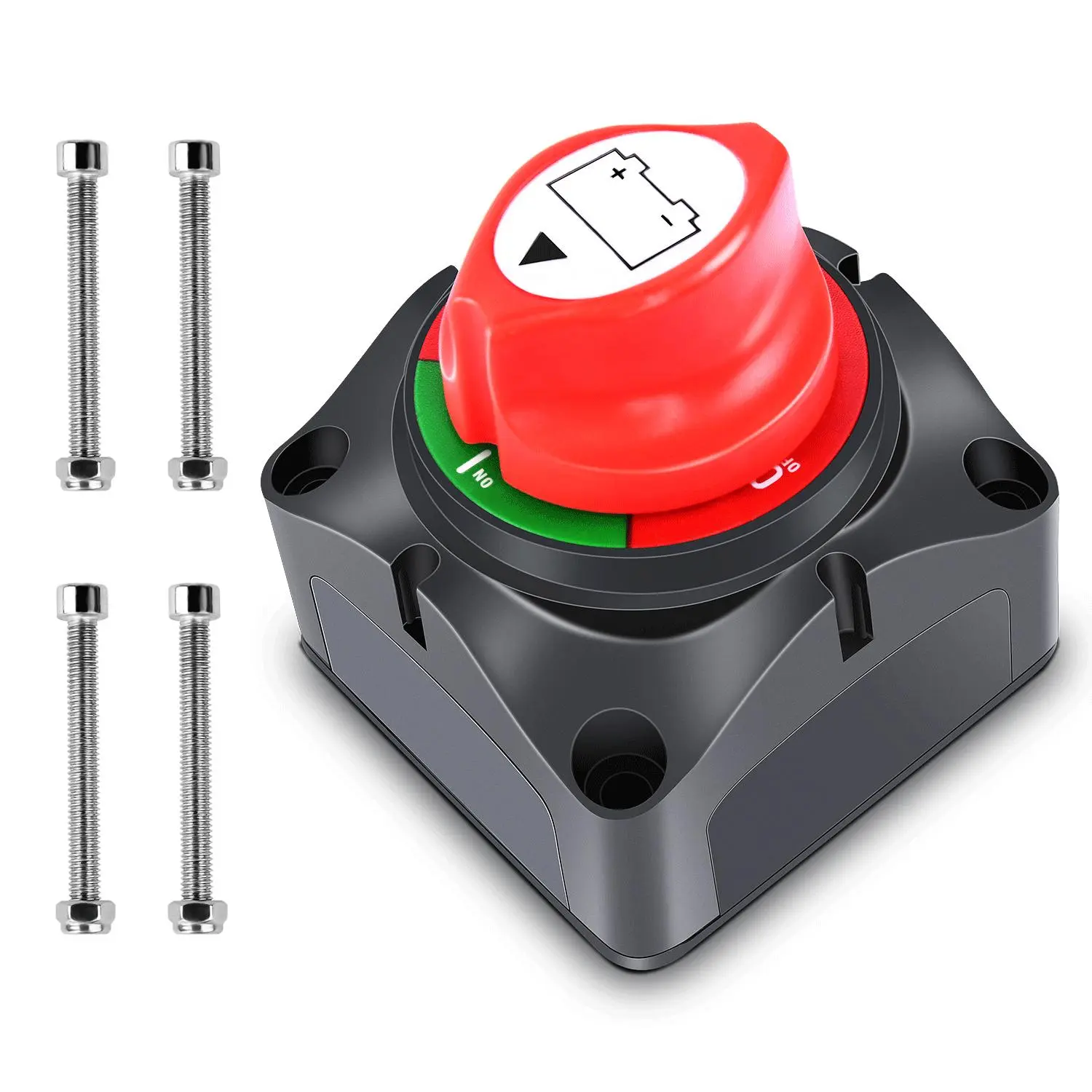 Nilight 90015A 12-48V Waterproof Sturdy Safety Switch, Battery Master Disconnect Power Isolator with Switch Panel Mount for Car, Travel Trailer, Boat, Boat Switch Panel