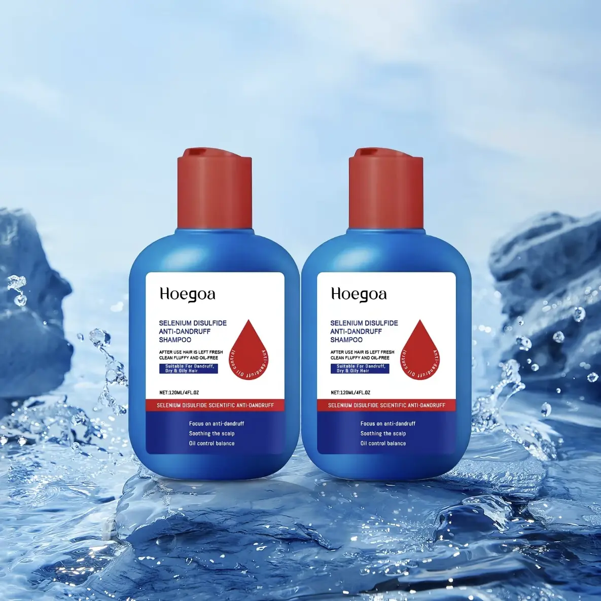 【BUY 1 GET 1】Selenium Disulfide Hair Care Shampoo Oil Control Refreshing Anti-Dandruff Anti-itch Scalp Cleansing Shampoo, 120ML use 3-5 time