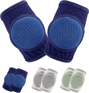 Baby Knee Pads for Crawling, Crawling knee pads for babies,Adjustable Anti Slip Breathable for Crawling Toddling（3 Pairs）