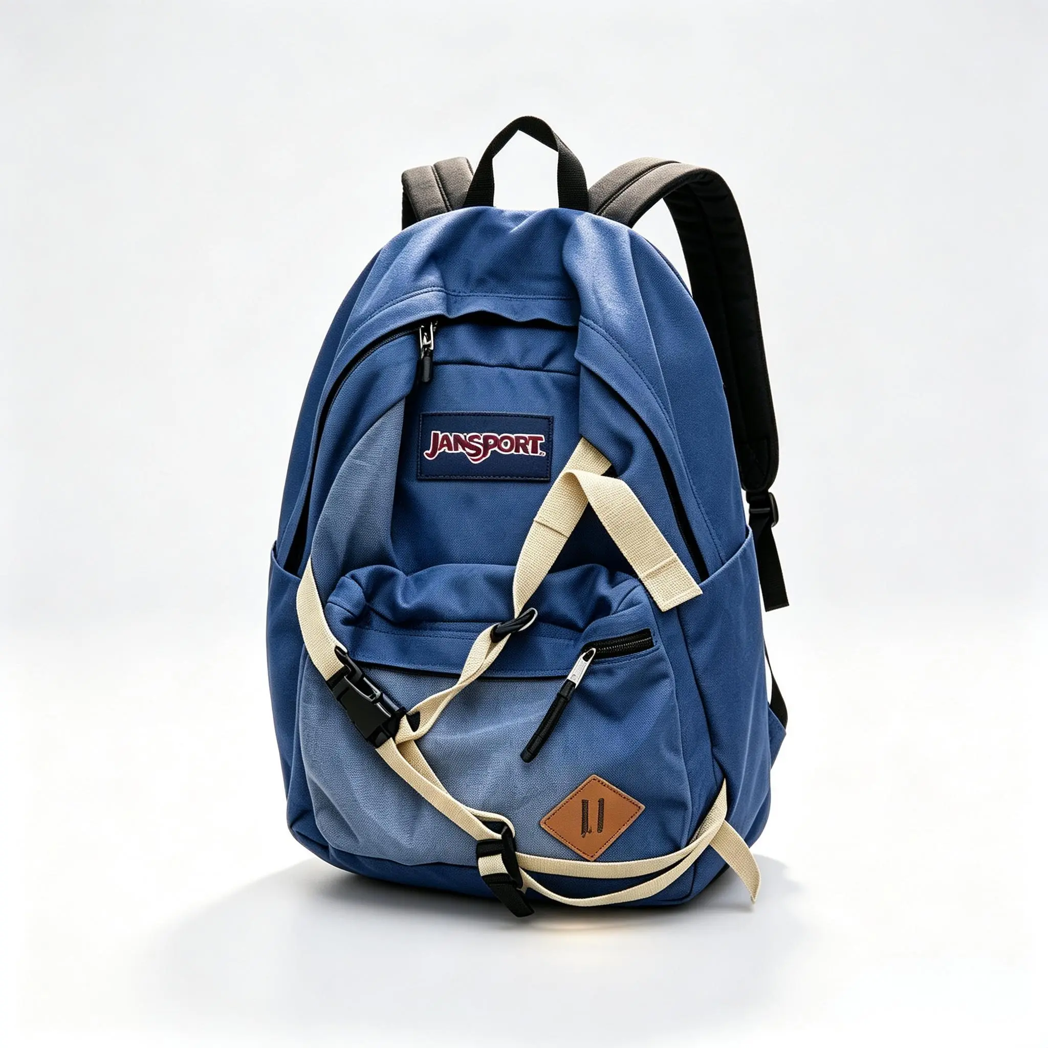 JanSport Spider-Man Denim Blue Backpack - Retro Street Unisex Bag with Zipper, Breathable Multi-Pocket Design for College Students, School Bookbag & Travel Laptop Luggage, School Travel