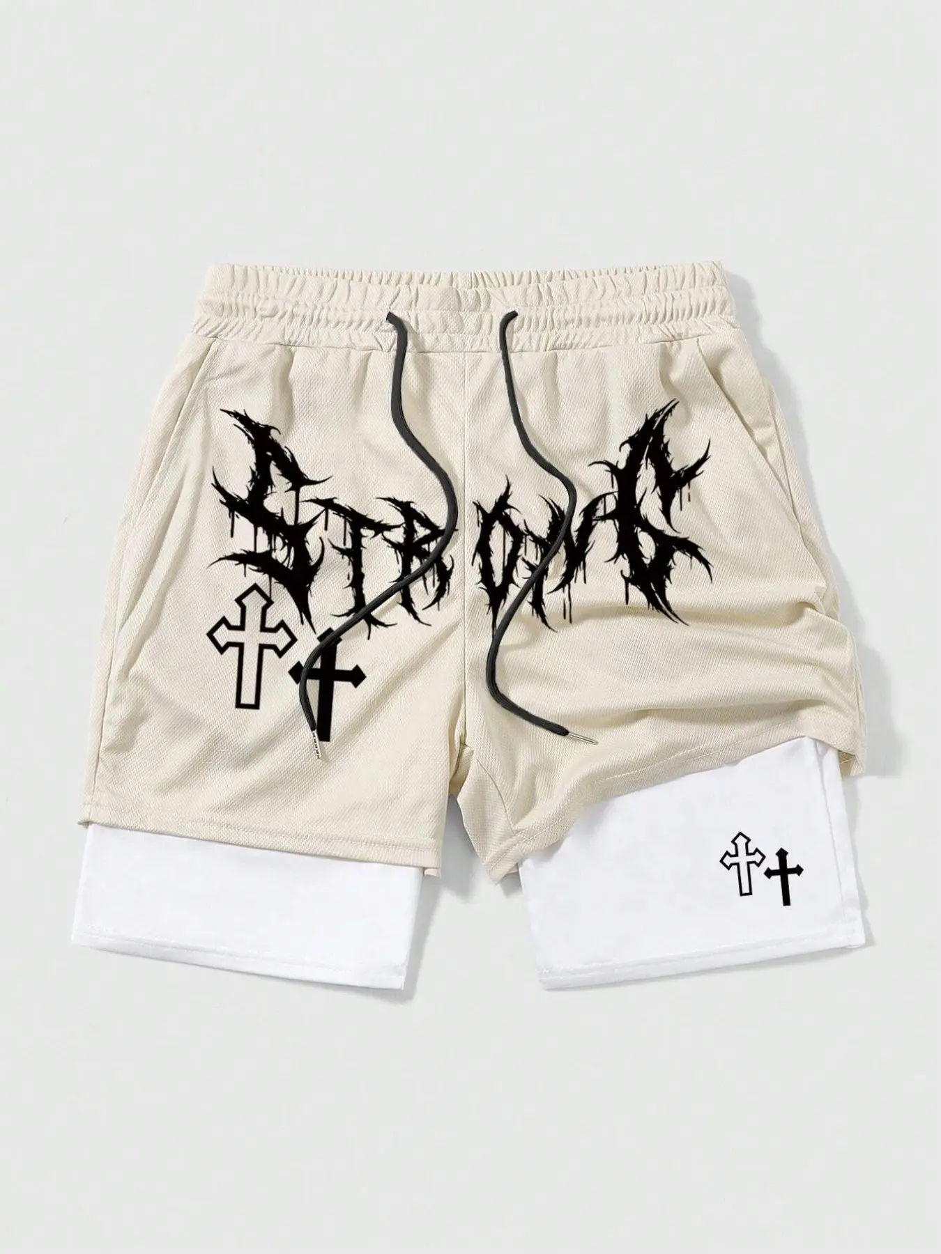 Anime Jujutsu Kaisen Gym Shorts Fitness 2 in 1 Compression Performance Athleisure Shorts Workout Quick Dry Athletics Short Pants, Running Workout Shorts