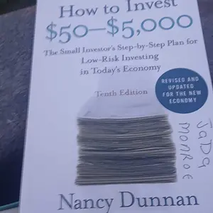 How to Invest $50-$5,000 10e: The Small Investor's Step-by-Step Plan for Low-Risk Investing in Today's Economy by Nancy Dunnan Paperback Book Finance Tutorial