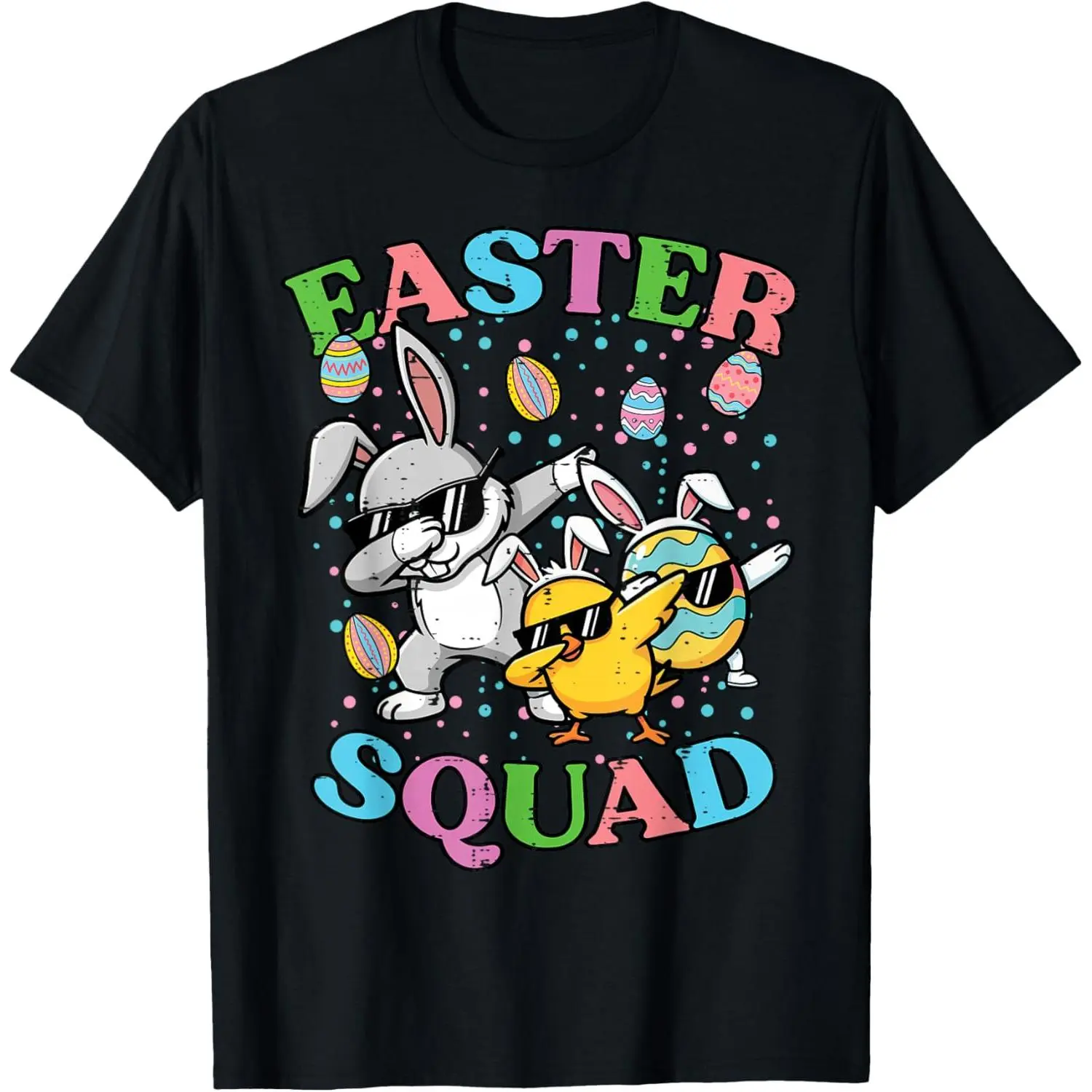Easter Squad Bunny Egg Chick Dab Crew Matching Men Women T-Shirt