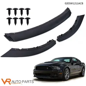 Aerodynamic Carbon Fiber Front Bumper Lip Chin Splitter Spoiler Wing, ABS Plastic Auto Replacement Body & Bumper Part, Exact Fit Car Accessories for 13-14 Ford Mustang, Accessories for Car