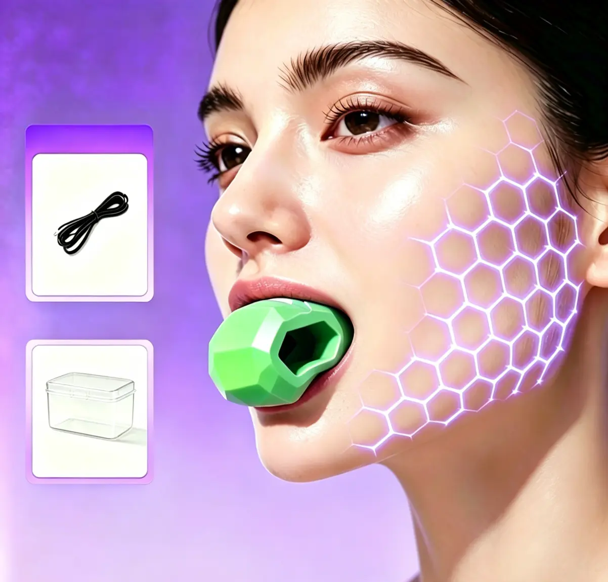 V-Line Face Shaper，Face Yoga Trainer – Lift & ToneJawline Exerciser Mouthguard - Daily Facial Fitness Tool for Sculpting, Toning, Jawline Definition, Facial Contour Improvement, Muscle Strengthening & Confidence Boost