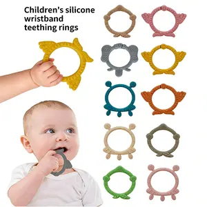 VODVOB 4-Pack Baby Wristband Soothing Toys Sensory Teething Pacifiers for Oral Stage Comfort & Gums Massaging Original Design