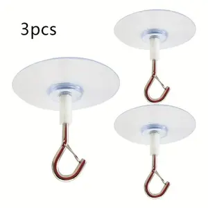 Hanging plant baskets and lantern string special non perforated ceiling hooks - multifunctional self-adhesive holiday decoration storage hooks Wall Mounted Holder