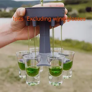Manual Press Beverage Dispenser with Stand, No Wine Server Needed, Ideal for Parties, Weddings, Bars, Washable, No Assembly Required