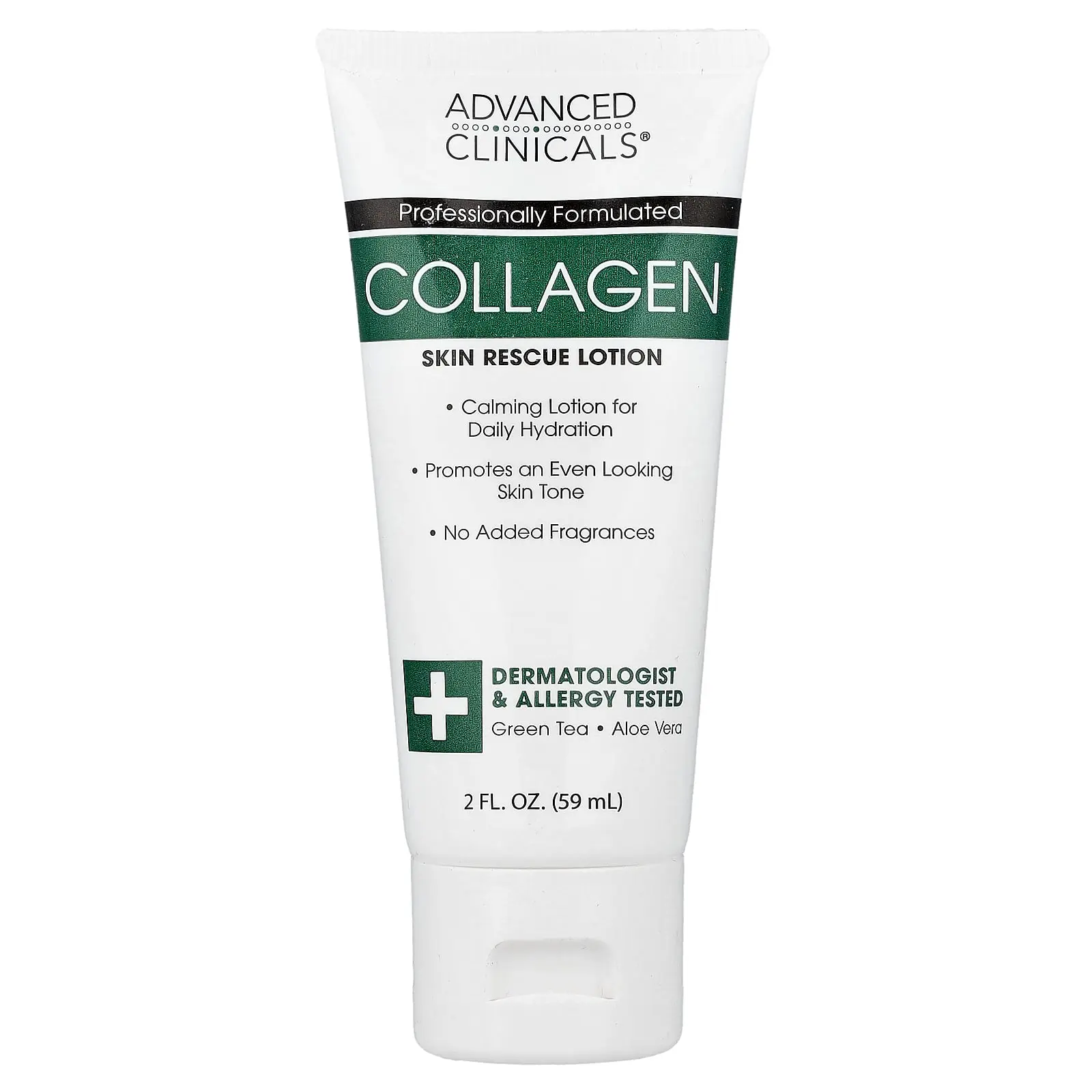 Advanced Clinicals Collagen, Skin Rescue Lotion, Fragrance-Free, 2 fl oz (59 ml) Advanced Clinicals Collagen, Skin Rescue Lotion, Fragrance-Free, 2 fl oz (59 ml)