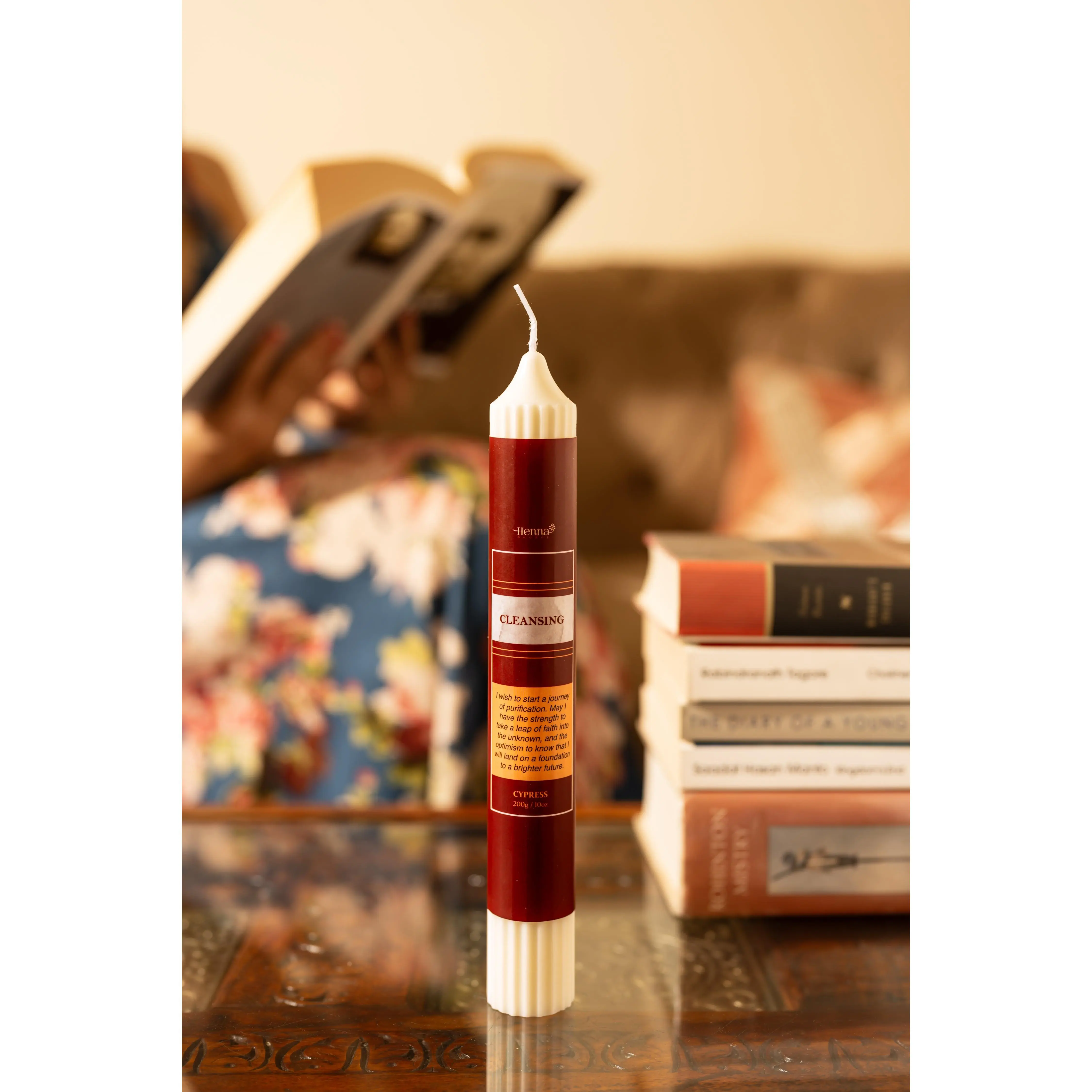 Herbal Magic Pillar Candle - Henna Shoppe