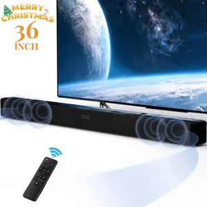 Wireless Soundbar for TV Audio –Powerful Bass & 3D Surround Soundbar with Bluetooth 5.0,HDMI ARC & USB | Home Theater Upgrade