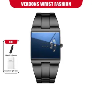 【TikTokShopStockUp】 Racing Sports Watch, Luxury Men's Racing Sports Watch, Iridescent Mirror Design, Stainless Steel Material, Casual & Business Style, Perfect Gift for Him, Fashionable Wristwatch with Time Display