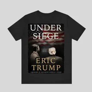Gildan Under Siege by Eric Trump T-Shirt - My Family's Fight to Save Our Nation - Halloween Energy Drink Trending Funny Sweatshirt Hoodie