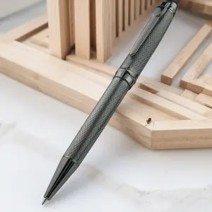 Stainless Steel Retractable Ballpoint Pen Smooth Writing Metal Rollerball Medium Tip Lacquer Design Premium Gift Box with Refillable Ink for Office Meeting Student Exam Unisex Gift Pen