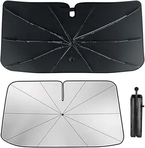 2026 Model Foldable Car Front Window Sunshade Cover, 90-Degree Rotatable UV Protective Sunshade, Compatible with Sedans and Trucks