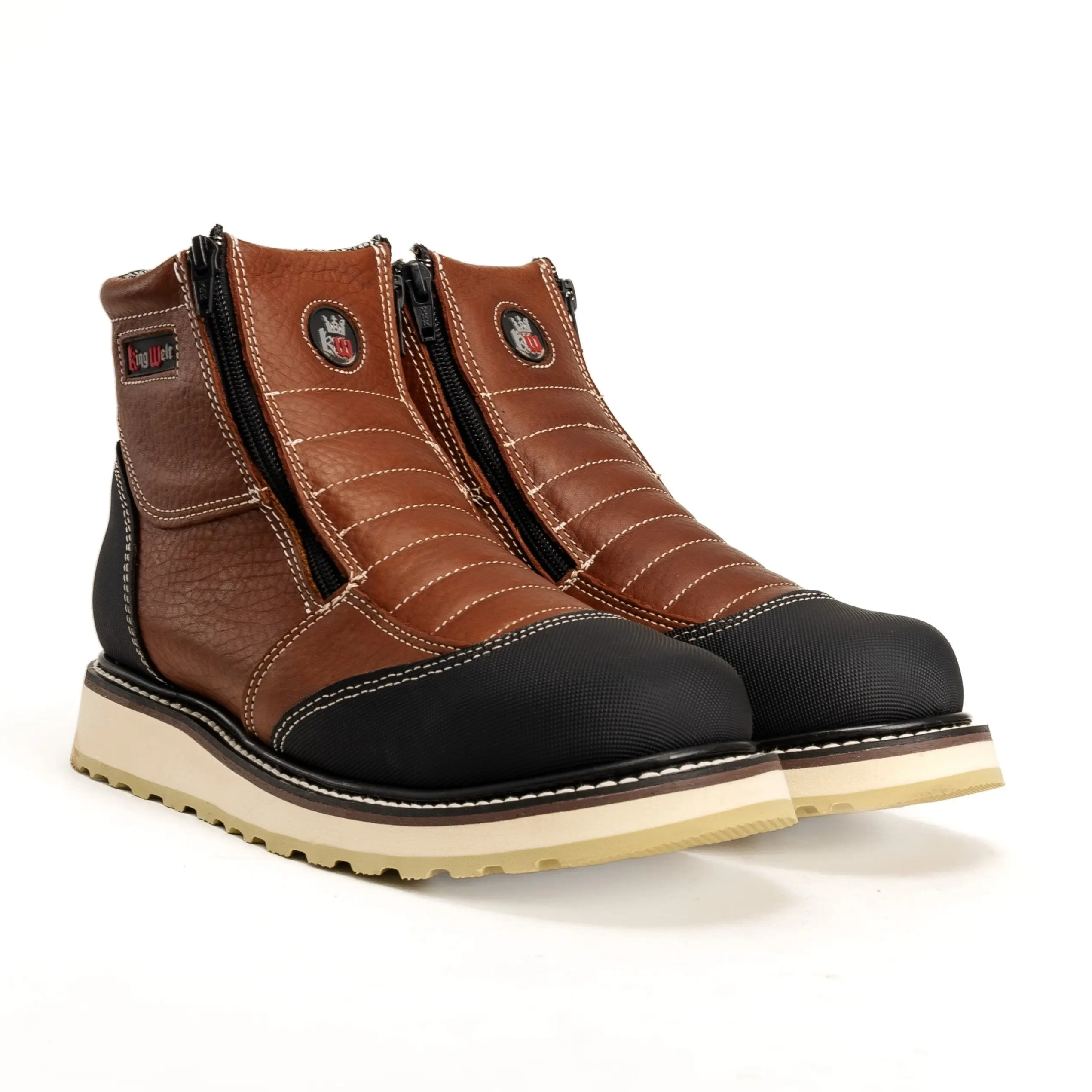 Ultra Flex 6" Zipper Double Density Sole, Work Boots